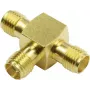 Telegärtner SMBA adapteris SMA female uz SMA female, 50 Ohm, DC-18 GHz, niķelēts misiņš J01155A0011
