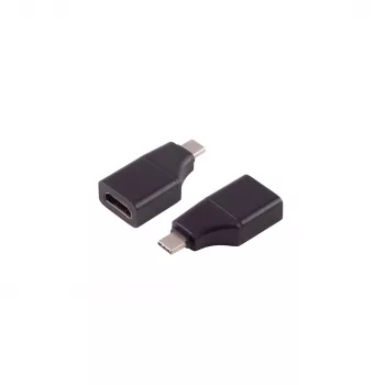 SHIVERPEAKS USB-C uz HDMI adapteris 4K60Hz, USB-C vīrišķais uz HDMI sievišķo, 0,15m, melns (BS14-05055)