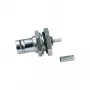 Telegärtner BNC panelē montējams ligzda Crimp/Crimp 50 Ohm RG-316/U, niķelis/zelts