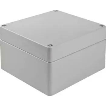 Bopla A 127 universāls korpuss, 180 x 180 x 101 mm, alumīnija, sudrabpelēks (RAL 7001) (01127000.H)