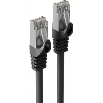 S CONN MAXIMUM CONNECTIVITY Cat.7 S/FTP industriālais PUR komutācijas kabelis RJ45, 15m, melns 08-39085