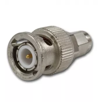 Telegärtner BNC vīrišķais uz SMA vīrišķo koaksiālais adapteris, 50 Ohm, DC-4 GHz, niķelēts misiņš J01008A0018