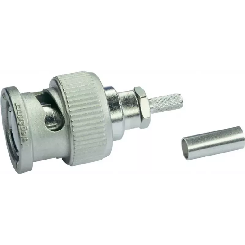 Telegärtner BNC kabeļa spraudnis, krimpējams, G07 / G29, 50 Ohm, Professional, priekš RG-316/U un 0.45/1.4, 1 gab. J01000A1294