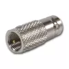 TELEGÄRTNER J01008F0068 BNC ligzda uz FME spraudni koaksiālais adapteris, 50 Ohm, taisns, niķelēts misiņš