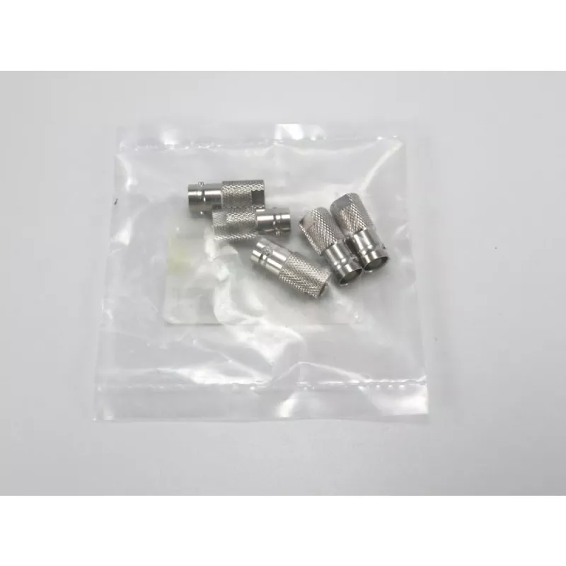 TELEGÄRTNER J01008F0068 BNC ligzda uz FME spraudni koaksiālais adapteris, 50 Ohm, taisns, niķelēts misiņš