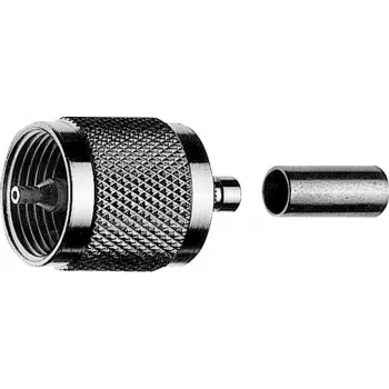 TELEGÄRTNER UHF kontaktdakša krimpējams savienotājs RG 214/U kabelim, 5 gab. (J01040A0010)