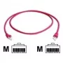Telegärtner CAT 6A S/FTP Crossover komutācijas kabelis RJ45 5m sarkans LSZH L00003A0078