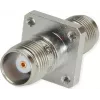 Telegärtner TNC sieviešu uz TNC sieviešu taisns koaksiālais adapteris, 50 Ohm, DC līdz 11 GHz, niķelēts misiņš