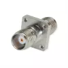 Telegärtner TNC sieviešu uz TNC sieviešu taisns koaksiālais adapteris, 50 Ohm, DC līdz 11 GHz, niķelēts misiņš