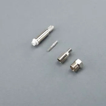 Telegärtner FME ligzdas crimp savienotājs RG-316/U kabelim, 50 Ohm, niķelis/zelts, 1 gab. J01701A0008Z