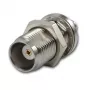 Telegärtner TNC sieviešu uz SMA sieviešu koaksiālais adapteris, 50 Ohm, DC-6 GHz, niķelis/zelts J01019A0028