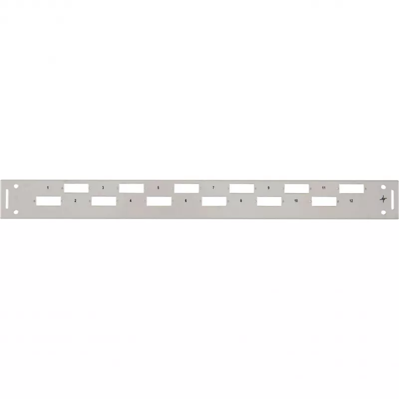 TELEGÄRTNER H02025A0356 1U 19 collu statīva priekšējais vāks, pelēks RAL 7035