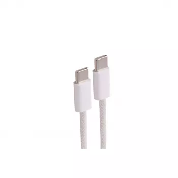 SHIVERPEAKS USB-C uzlādes kabelis, USB 2.0, 60W, balts, pīts tekstils, 0,5m (BS14-21016)