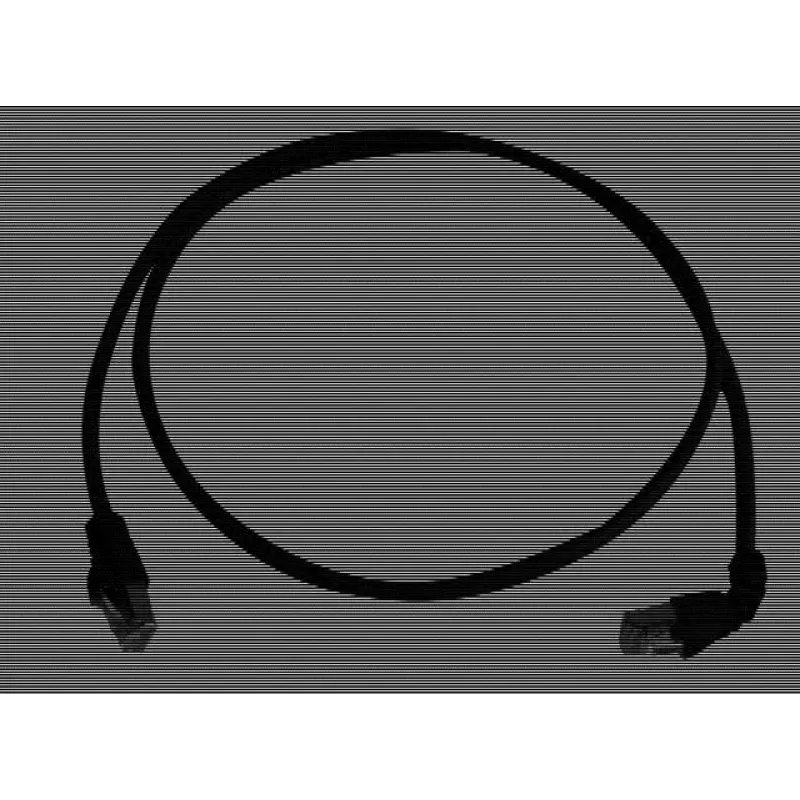 Telegärtner 100008676 RJ45 komutācijas kabelis, CAT 6a S/FTP, 5,0 m, melns, LSZH, liesmu slāpējošs, ar lieces aizsardzību