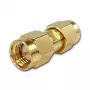 TELEGÄRTNER SMA vītņu uz SMA vītņu koaksiālais adapteris, 50 Ohm, DC-18 GHz, zelta pārklājuma misiņš