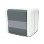 TELEGÄRTNER H02000A0069 AMJ-S K Cat.6A ekranēta 2 portu RJ45 datu kontaktligzda, gaiši pelēka/balta