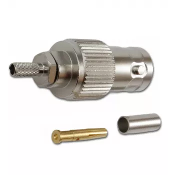 Telegärtner BNC kabeļa ligzda ar presēšanas (crimp) montāžu G04 75 Ohm RG-179B/U kabelim, 5 gab. J01003B0021