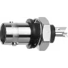 Telegärtner BNC panelmontāžas ligzda, izolēta 50 Ohm, zils izolācijas flančs, Z01 sērija J01001B0043