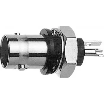 Telegärtner BNC panelmontāžas ligzda, izolēta 50 Ohm, zils izolācijas flančs, Z01 sērija J01001B0043