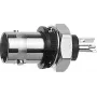 Telegärtner BNC panelmontāžas ligzda, izolēta 50 Ohm, zils izolācijas flančs, Z01 sērija J01001B0043