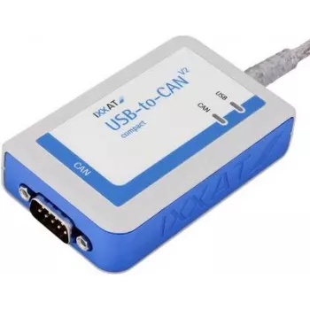 IXXAT USB-to-CAN V2 compact interfeiss, galvaniski izolēts, 1x CAN/CAN FD, USB 2.0, D-Sub 9 1.01.0281.12001