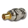 TELEGÄRTNER koaksiālais adapteris BNC male uz SMB female, 50 Ohm, taisns, niķelēts misiņš J01008F0030