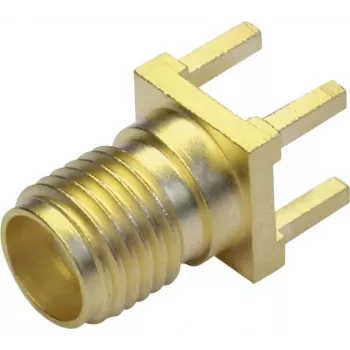 Telegärtner SMA ligzdas PCB montāžas savienotājs, 50 Ohm, zelta pārklājums, Z79 sērija J01151A0931