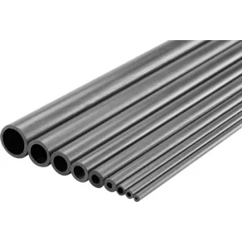 Reely oglekļa šķiedras caurule 8 mm x 1000 mm (iekšējais diametrs 6 mm)