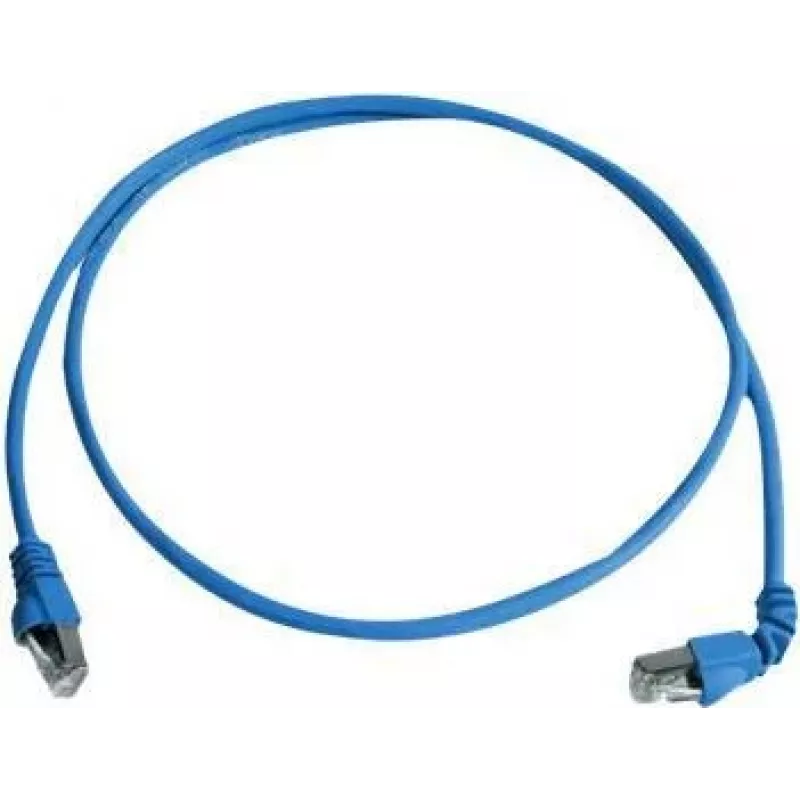 Telegärtner 100008016 CAT 6a S/FTP komutācijas kabelis, RJ45, 0,5 m, zils, LSZH, 10 Gbps