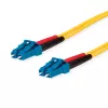 Telegärtner LC uz LC vienmoda OS2 dupleksais komutācijas kabelis, 3m, dzeltens L00872A0002