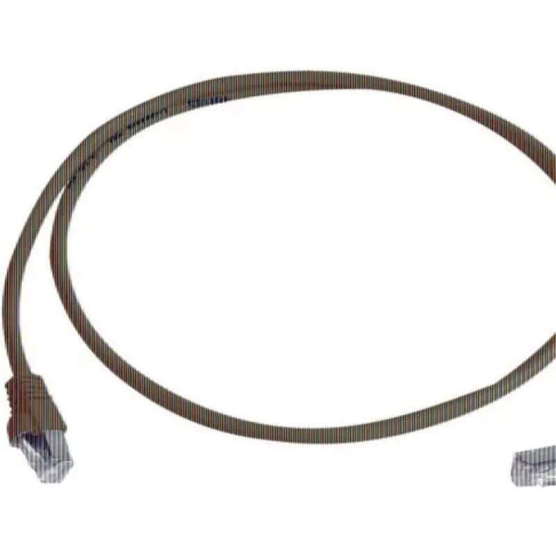 Telegärtner Cat 6A S/FTP komutācijas kabelis, PiMF, zils, 2,0 m, viens gals 90° leņķī L00001A0159