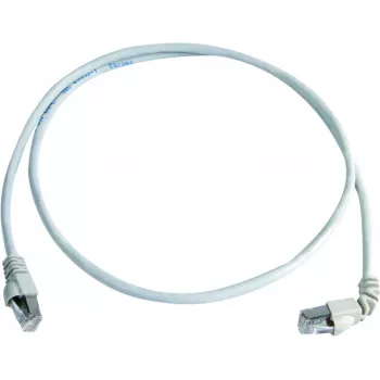 Telegärtner Cat.7 MP8 FS 600 LSZH 2,0 m tīkla kabelis, 1x90 grādu leņķa savienotājs, balts, L00001A0164