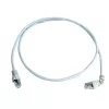 Telegärtner Cat.7 MP8 FS 600 LSZH 2,0 m tīkla kabelis, 1x90 grādu leņķa savienotājs, balts, L00001A0164