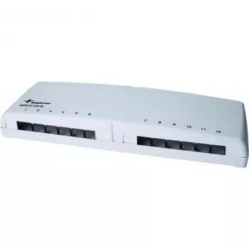 Telegärtner Mini Distributor MPD12 AMJ/UMJ TH35/AP - Virsmas montāžas sadales kārba - alpu baltā krāsā - 12 porti (H202000A0106)