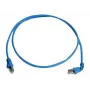 Telegärtner S/FTP Cat 6A komutācijas kabelis, PiMF, 3,0 m, zils, viens leņķa RJ45, LSZH L00002A0177