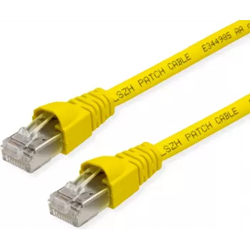 Telegärtner 100028074 Cat6a S/FTP tīkla kabelis, 5,5 m, dzeltens