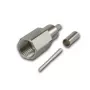Telegärtner FME kabeļa spraudnis crimp G07 crimp/crimp, zemas izmaksas, 15 dB / 2 GHz, B2725, G07 (RG-316/U) - 5 gabali J01700A0010