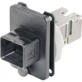 TELEGÄRTNER J80020A0005 RJ45 montāžas savienotāju komplekts Variant 4, 8P8C, Cat.6A, ekranēts, melns