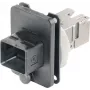 TELEGÄRTNER J80020A0005 RJ45 montāžas savienotāju komplekts Variant 4, 8P8C, Cat.6A, ekranēts, melns