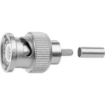 Telegärtner BNC krimpējams kontaktdakša 50 Ohm RG-142B/U kabelim, profesionāla, 5 gab. J01000A0008