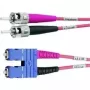 Telegärtner ST uz SC Duplex Multimode OM4 optiskais komutācijas kabelis, 50/125µm, 3m, akvas krāsas L00892A0072