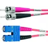Telegärtner ST uz SC Duplex Multimode OM4 optiskais komutācijas kabelis, 50/125µm, 3m, akvas krāsas L00892A0072