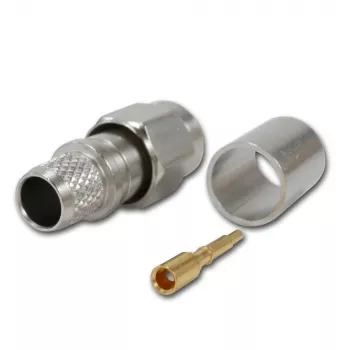 Telegärtner SMA taisns kontaktdakša crimp G30 (1.5/3.8), H 155, Low Loss 1.4/3.8 crimp/crimp koaksiālais savienotājs J01150A0618