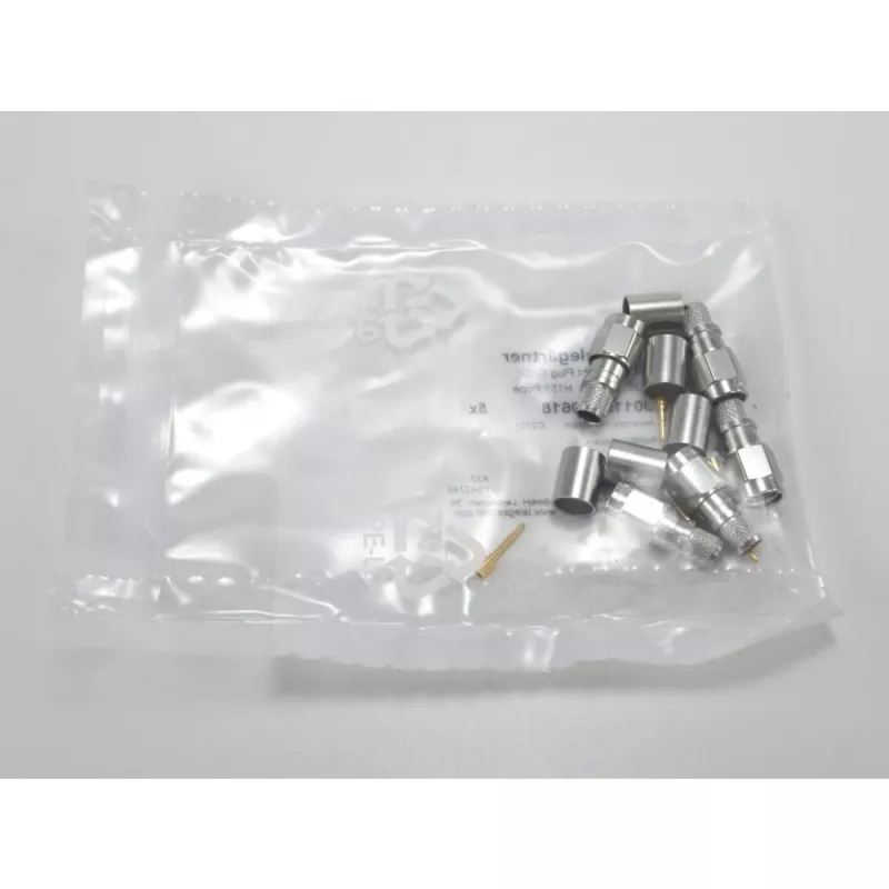 Telegärtner SMA taisns kontaktdakša crimp G30 (1.5/3.8), H 155, Low Loss 1.4/3.8 crimp/crimp koaksiālais savienotājs J01150A0618