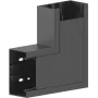 GGK plakanais leņķa savienotājs BR 60x110/80-9005 PVC leņķa veidotājs melns 12745