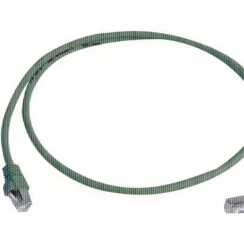 Telegärtner 100008018 CAT 6a S/FTP komutācijas kabelis, RJ45, 0,5 m, dzeltens, LSZH, liesmu slāpējošs, ar aizsargātu fiksatoru