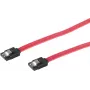 GoodConnections SATA 3 Gb/s kabelis ar fiksācijas aizbīdni, 0,5 m, sarkans 5045-A05