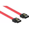 GoodConnections SATA 3 Gb/s kabelis ar fiksācijas aizbīdni, 0,5 m, sarkans 5045-A05
