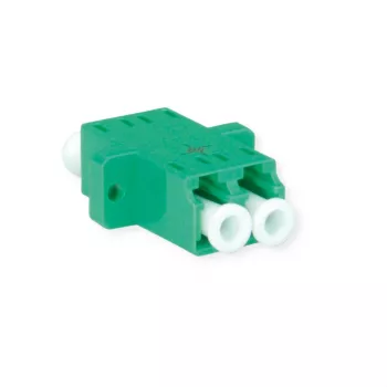 Telegärtner J08071A0021 LC/APC vienmodas optiskās šķiedras savienotājs, zaļš