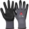 HASE SAFETY GROUP AG 508150 9 neilona nitrila putu pārklājuma darba cimdi, 9. izmērs, pelēki/melni